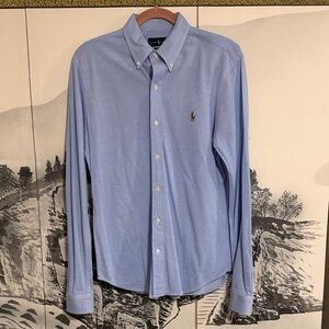 Polo by Ralph Lauren Knit Sky Blue Oxford Shirt - M
